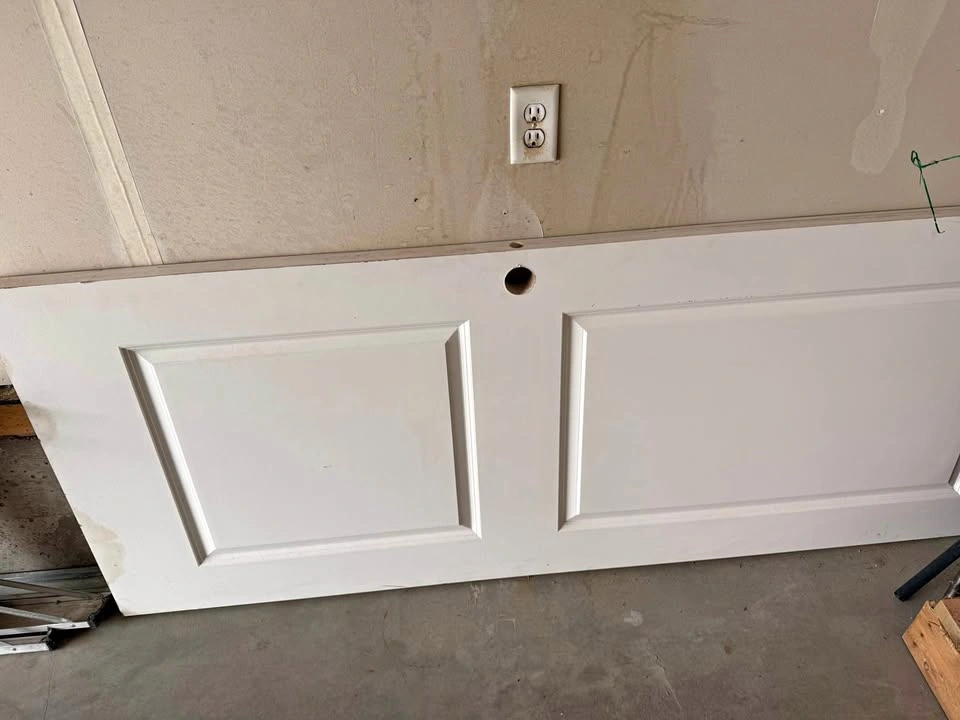 Never used White Interior Doors and Wood Framed Mirror