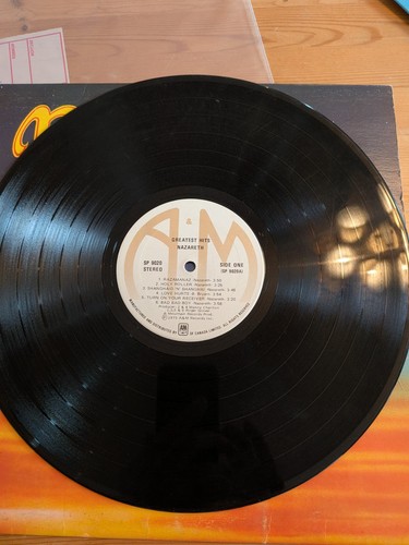 Nazareth Greatest Hits Vinyl LP 1975 A&M SP 9020 - photo 3