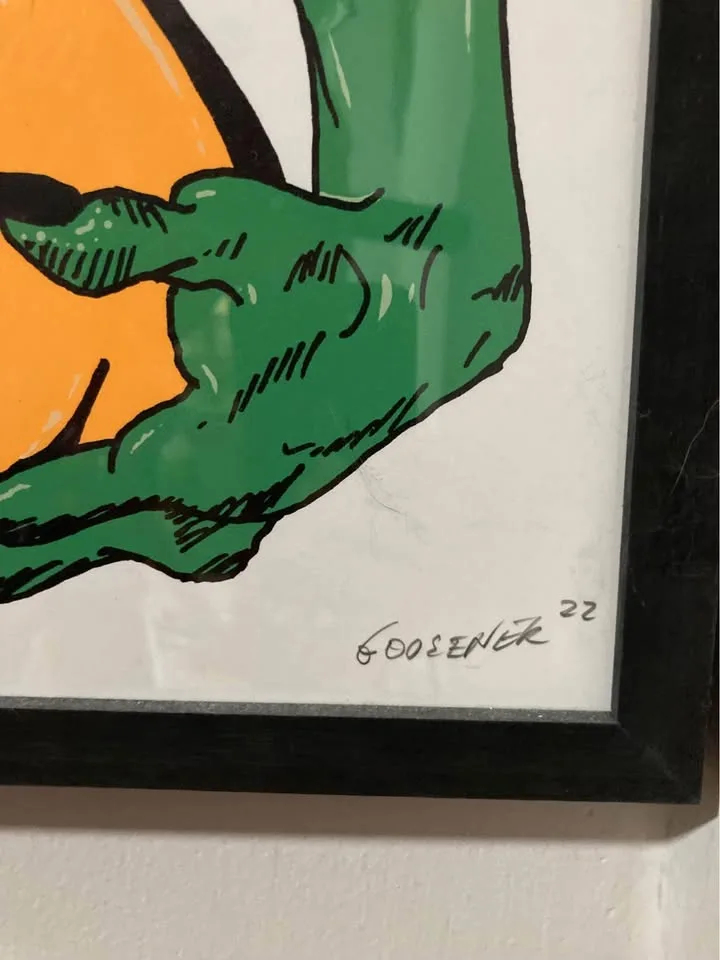 Framed Chicago Street Art Goosnek Jeff/ portage park p/u image indicator(2)