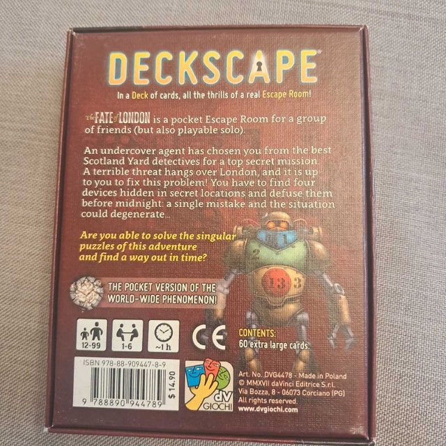 Deckscape: The Fate of London Card Game - photo 2