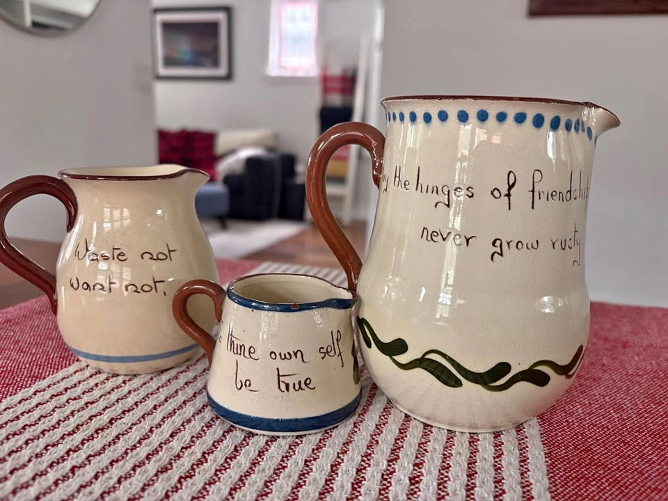 Set of 3 Vintage Watcombe Pottery from England