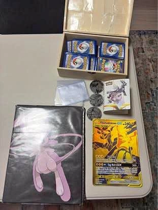Pokemon Trading Card Game Collection with Binder and Storage Box