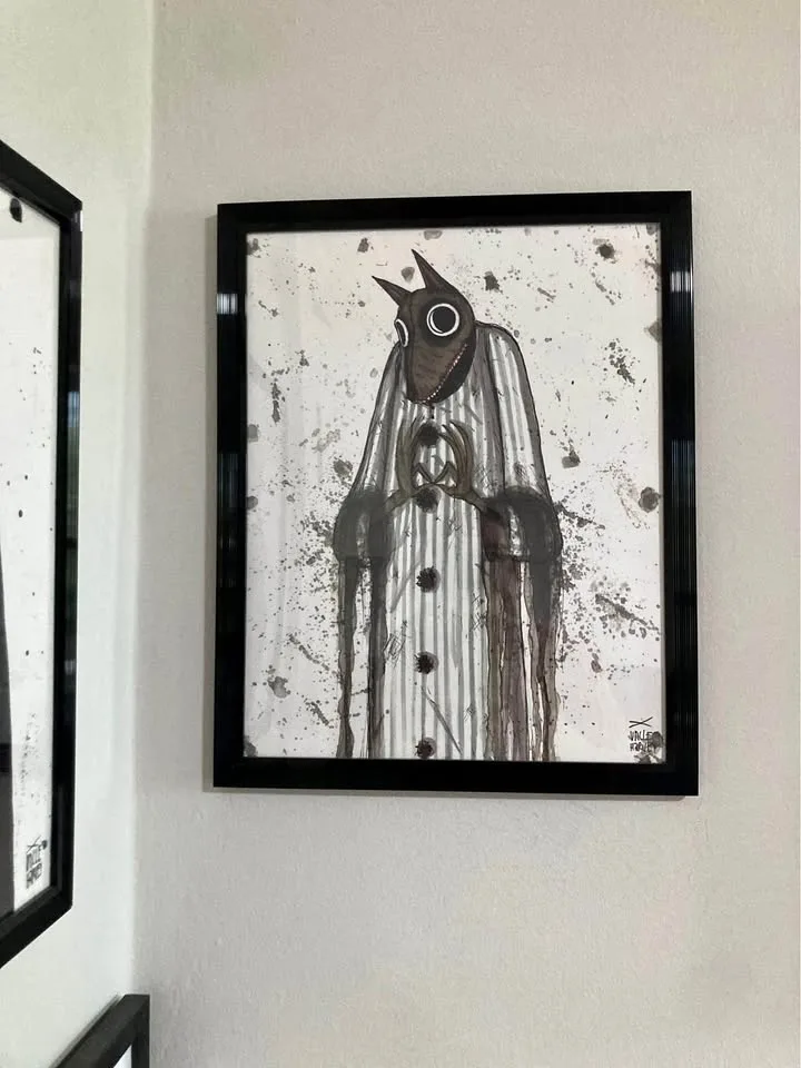 Available Framed Chicago Street Art Uncle Harvey Jeff thumbnail