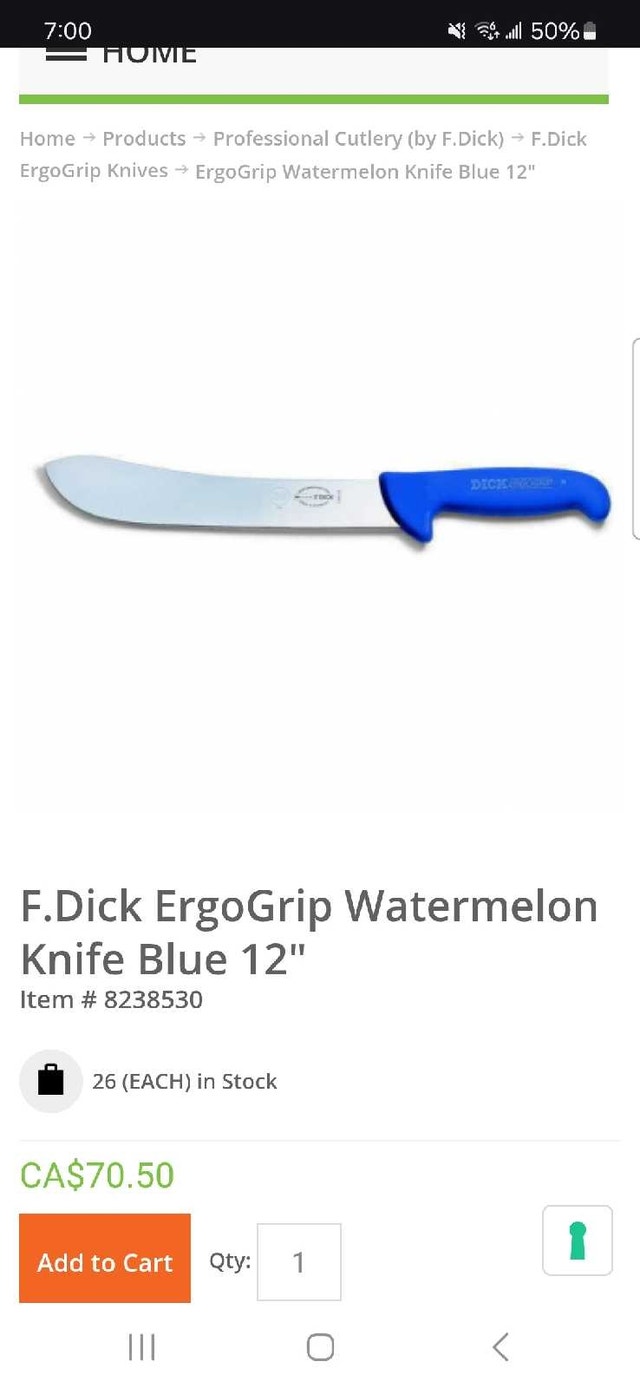 F.Dick butcher knive 12inch - photo 3