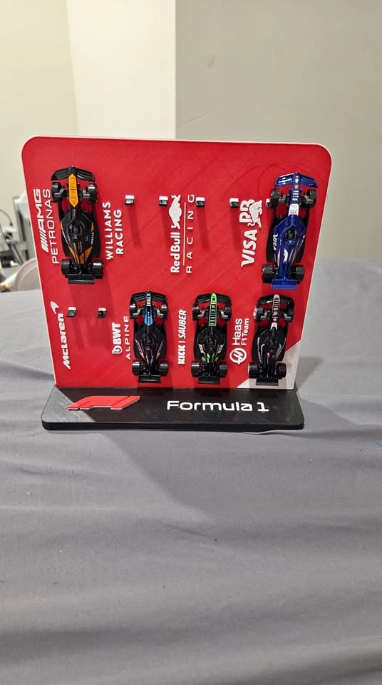 Formula 1 Miniature Race Car Display Set for Hotwheels