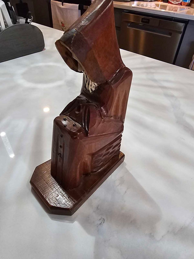 Wooden Monk Incense Burner - photo 2