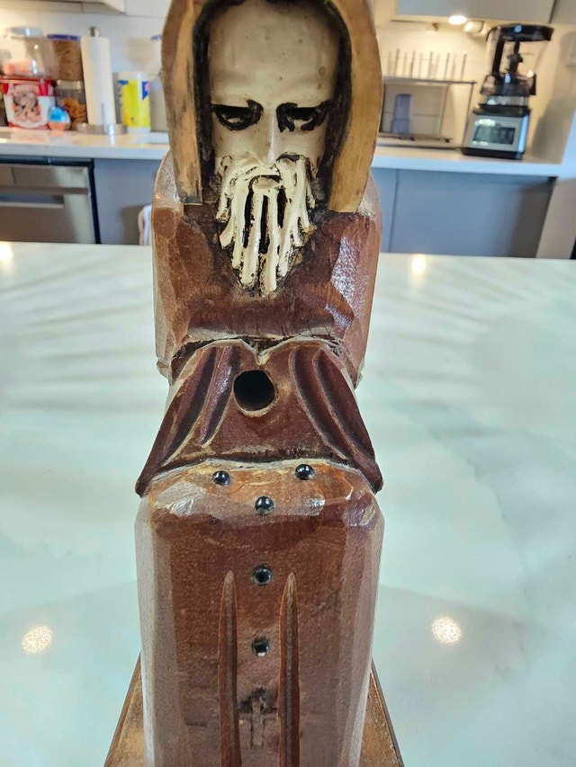 Wooden Monk Incense Burner - photo 5