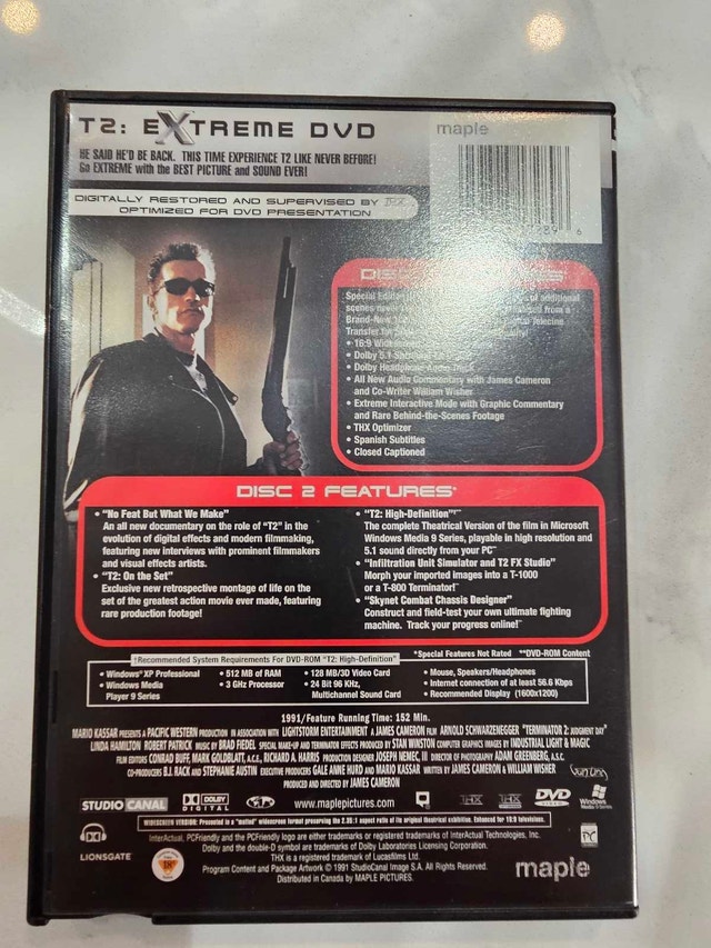 Terminator 2 Judgment Day Extreme DVD - photo 2