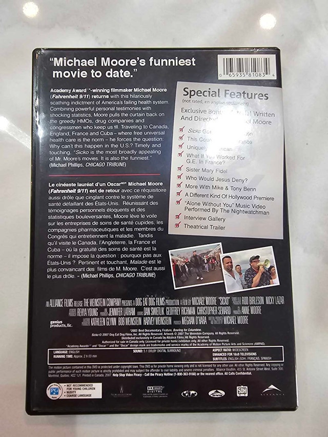 Sicko Michael Moore DVD - photo 2