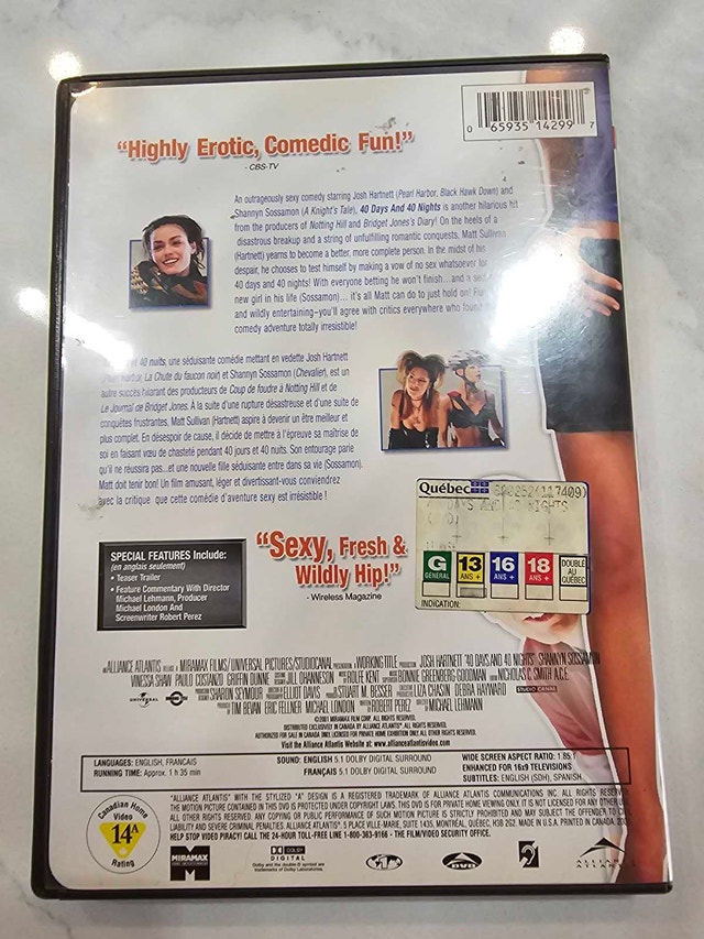 40 Days and 40 Nights DVD - photo 2