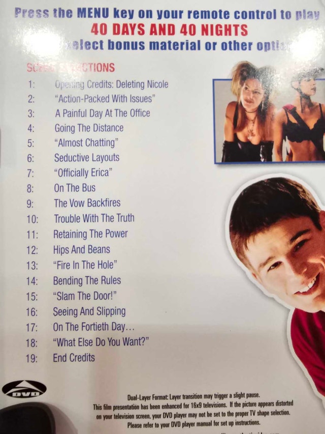 40 Days and 40 Nights DVD - photo 4