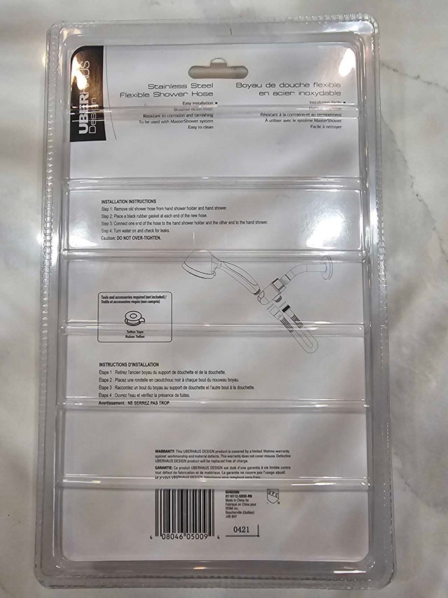 Uberhaus Stainless Steel Flexible Shower Hose - photo 2