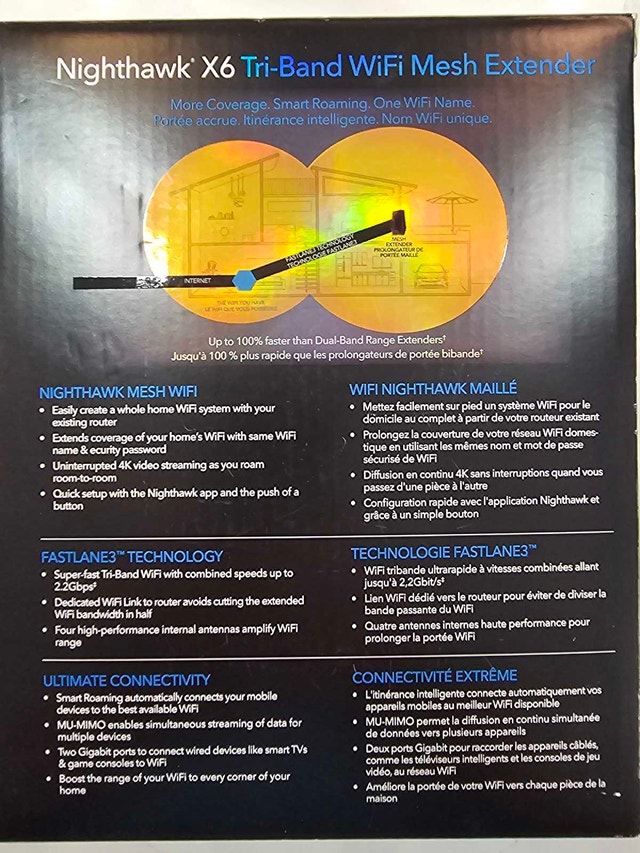 NETGEAR Nighthawk X6 AC2200 WiFi Mesh Extender - photo 3