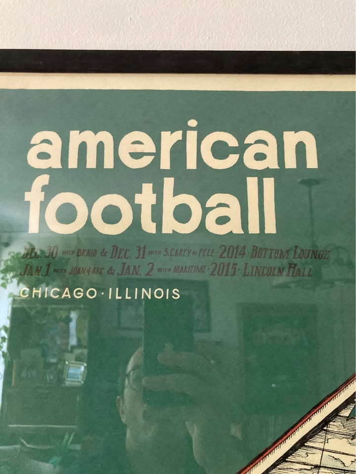 Framed American Football concert poster 19x25 - photo 4