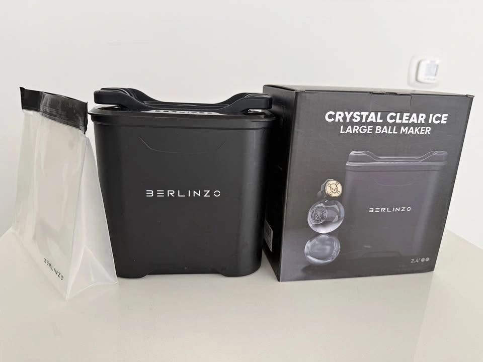 Berlinzo Premium Clear Ice Ball Maker (Makes 2 Large 2.4" Sphere