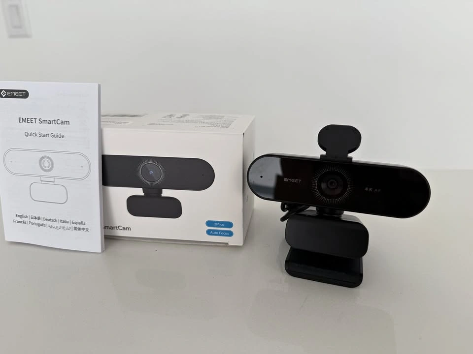 EMEET NOVA 4K Ultra HD Webcam with PDAF Autofocus & Dual Mics