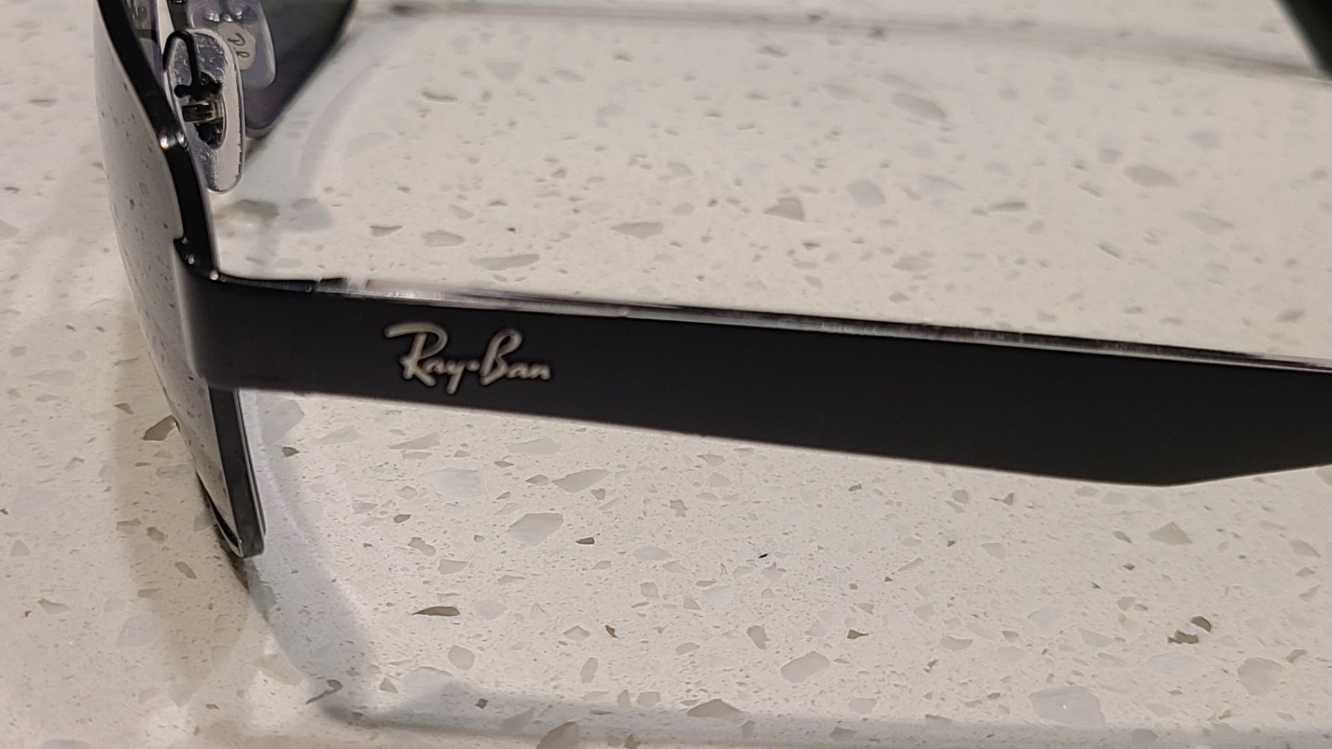 Ray-Ban Polarized RB3530 Square Sunglasses Black Frame Green Len - photo 3