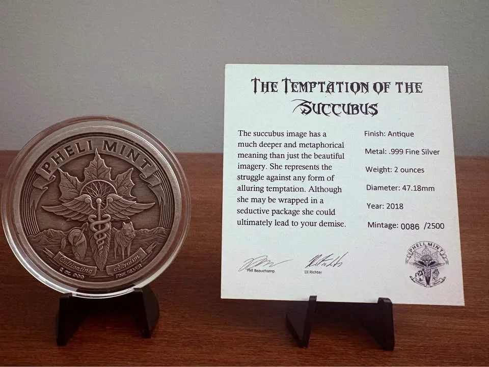 2018 “Temptation of the Succubus” 2 oz .999 silver round image indicator(4)