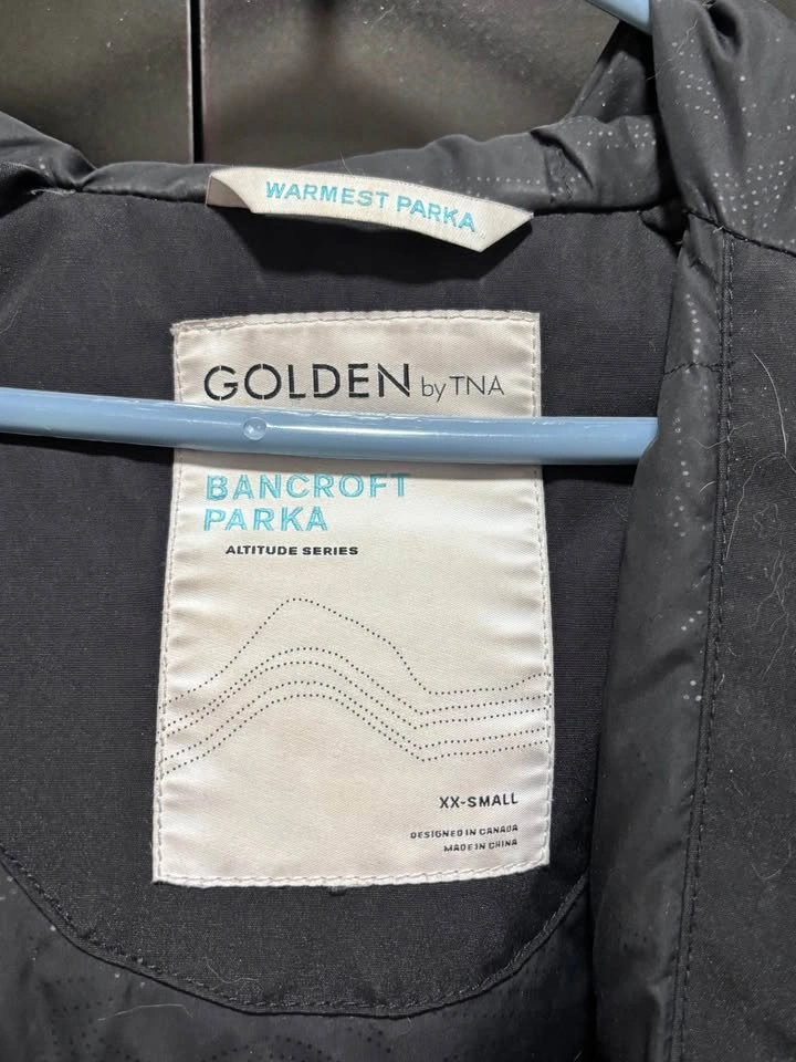 black tna bancroft parka (xxs) - photo 4