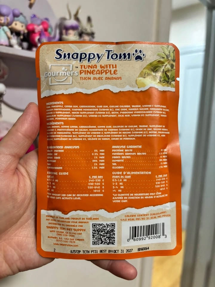snappy tom’s tuna with pineapple cat food topper - photo 2