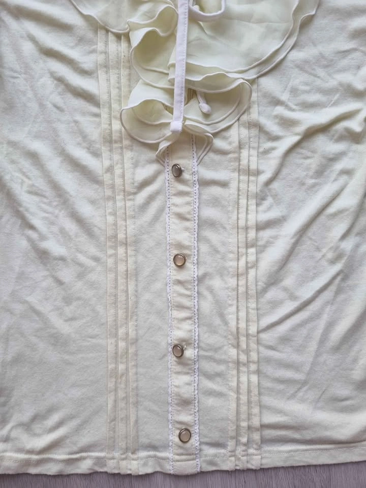 butter yellow milkmaid top - photo 3