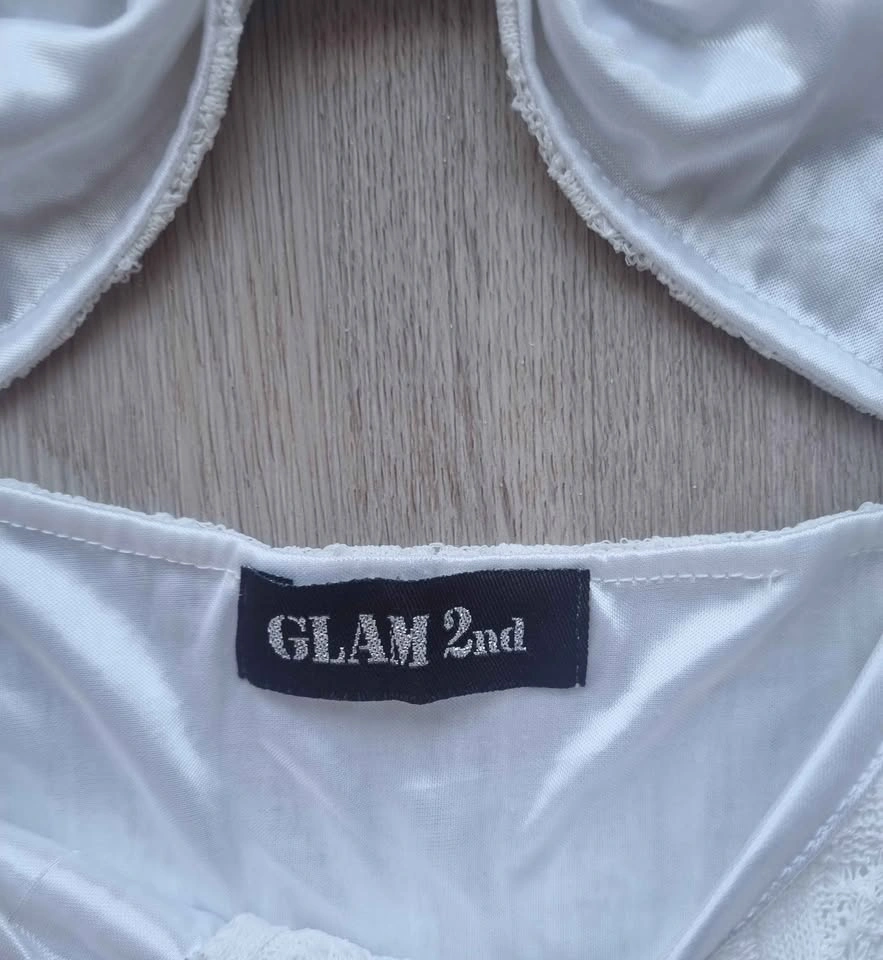 Y2K japanese brand white babydoll top with bow detail - photo 3