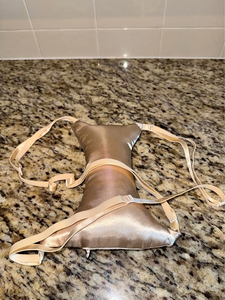 Champagne Satin Anti-Wrinkle Chest Pillow