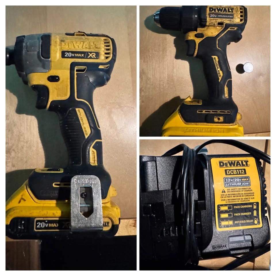 DeWalt 20V Cordless Brushless Drill & Impact Driver Combo Kit