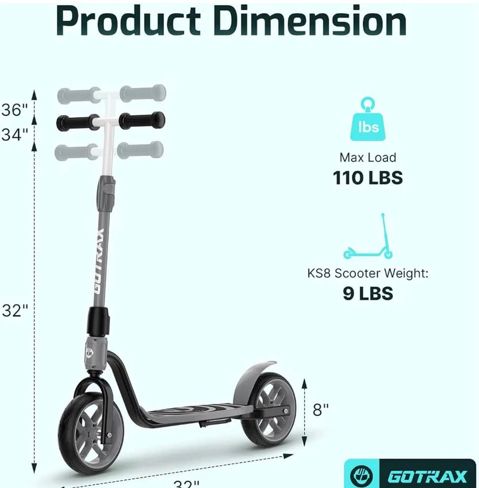 Gotrax KS8 Kids Kick Scooter – 8” Wheels – Brand New - photo 5