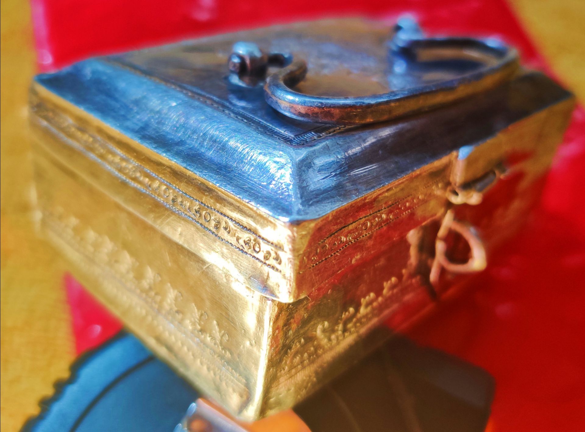 Antique Pure Silver Box Over 100 Years Old