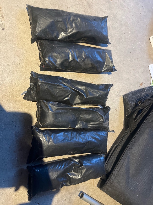 Weighted plastic bags great for weight training, but lighter