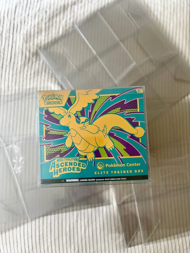 14 Foldable Plastic Pokemon ETB Protector Boxes