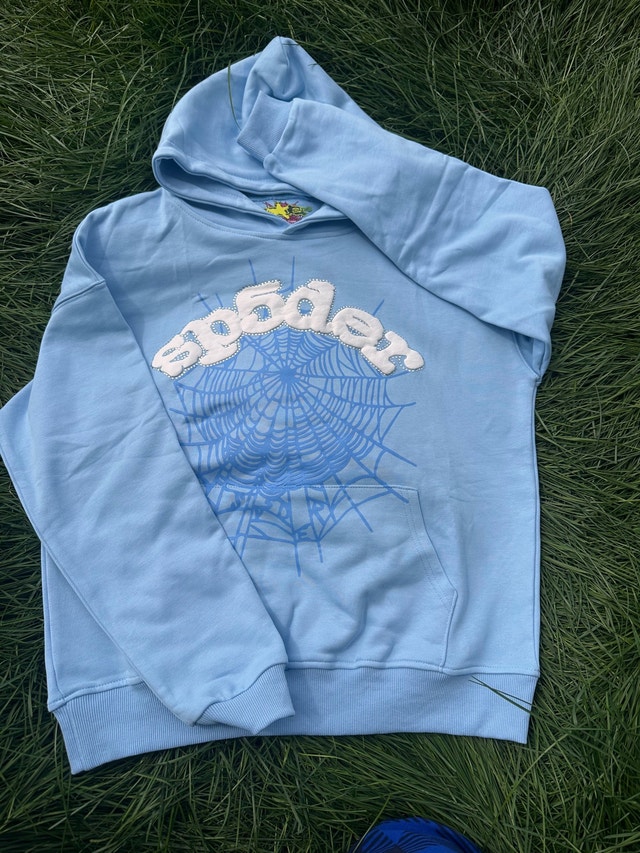 Web blue sp5der hoodie - photo 2