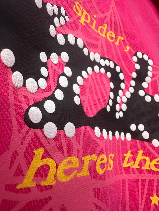 Sp5der Pink Hoodie - photo 2