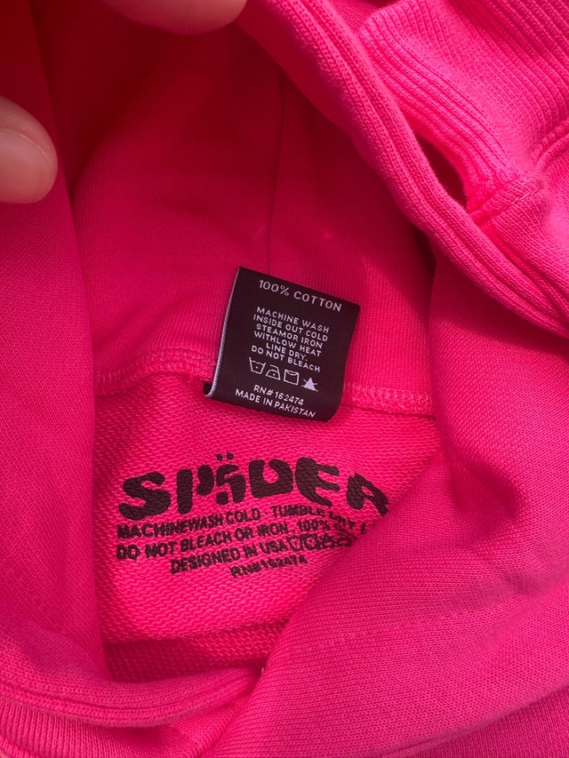 Sp5der Pink Hoodie - photo 3