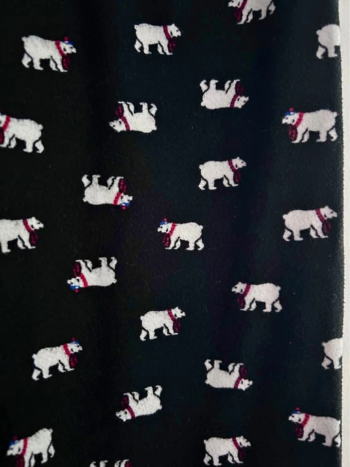 Black polar bear pj pants