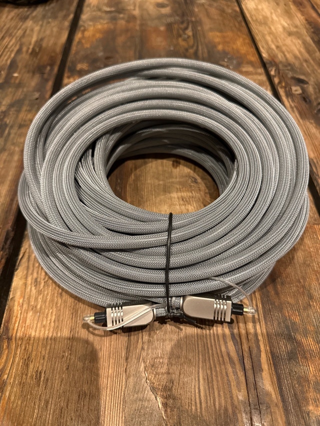 Digital Optical Toslink Audio Cable - 50ft