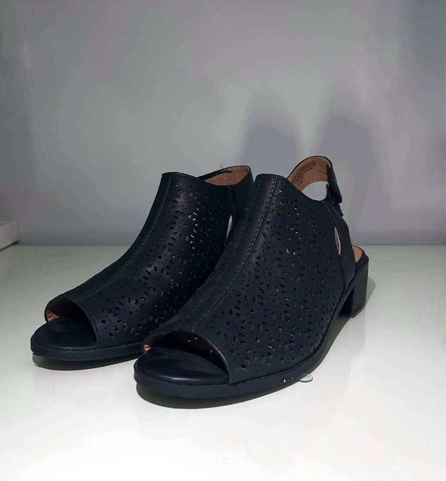 Black leather sandals - photo 2