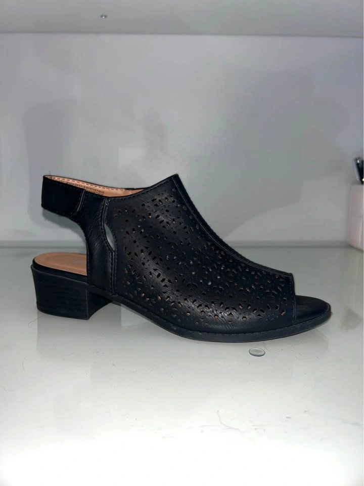 Black leather sandals - photo 3