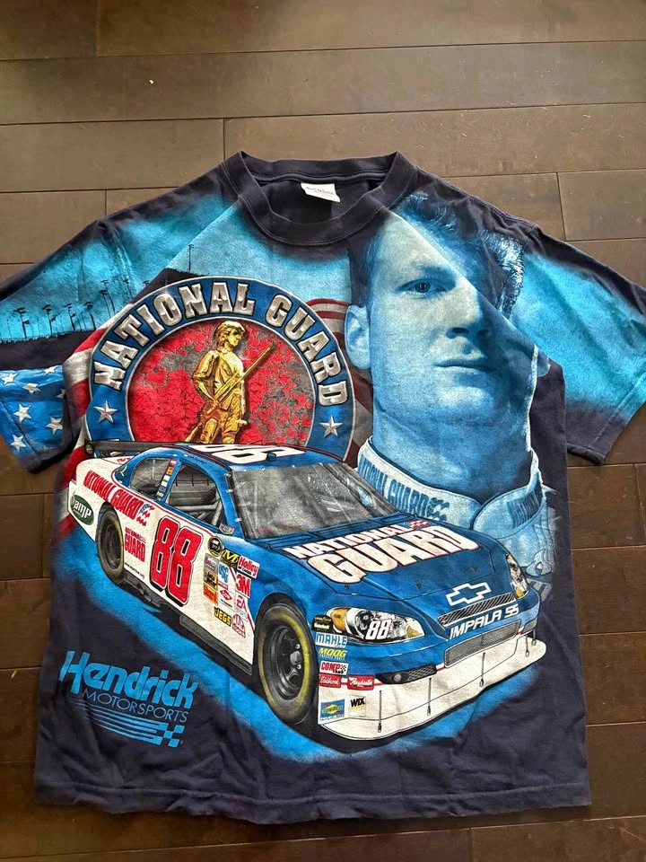 RARE vintage AOP racing tee
