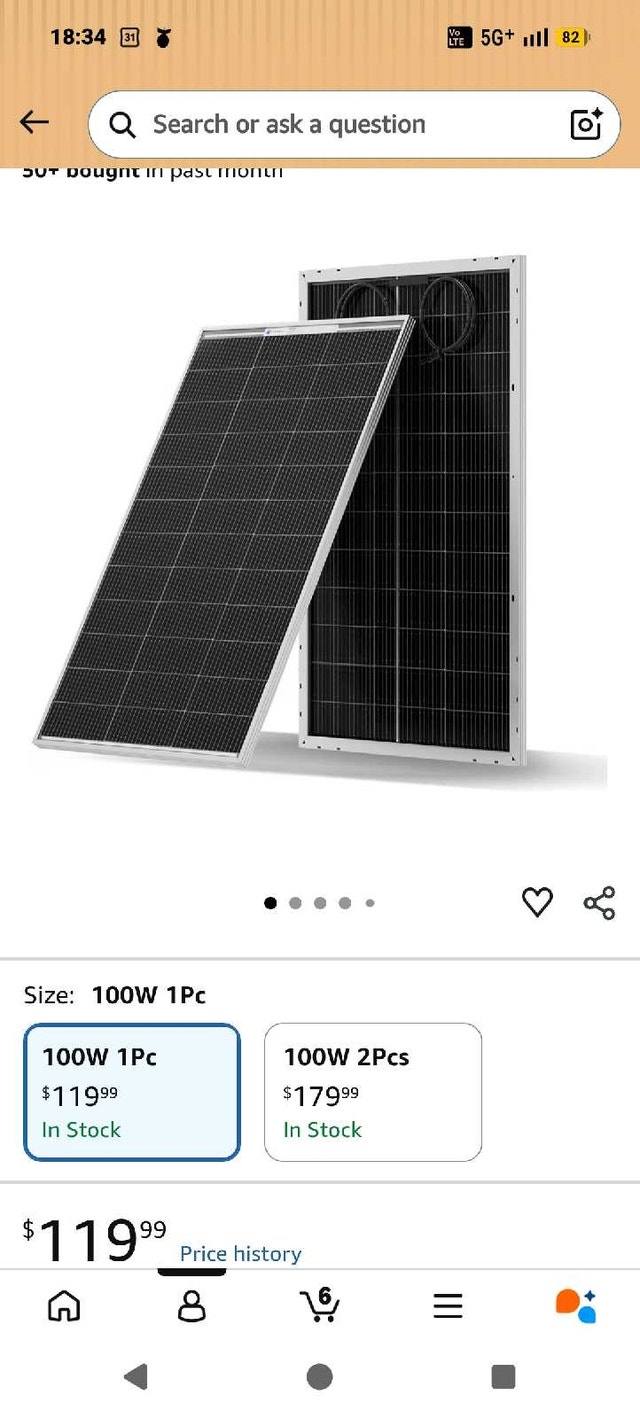 4 Solar panels 100watt - photo 2