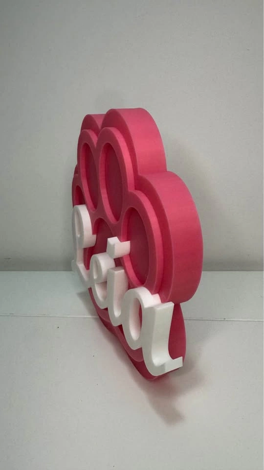 Custom 3D Printed Paw Print Name Sign - photo 2