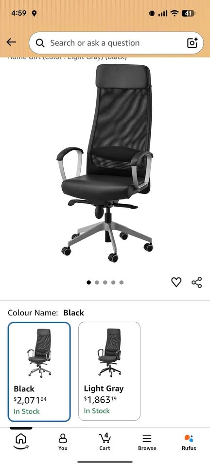 Amazon Ergonomic Office Chair - photo 4