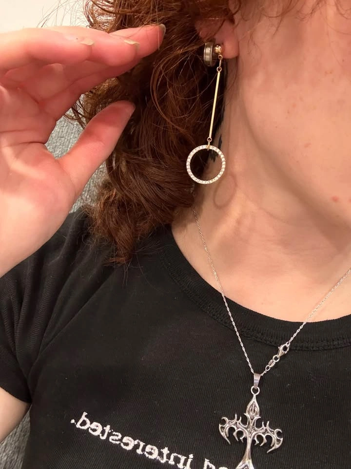 Gold Dangling Earrings - photo 2