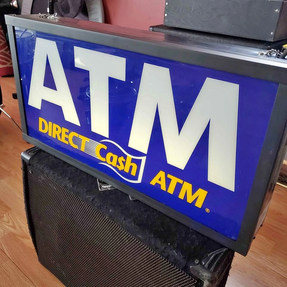 Light-Up ATM Sign