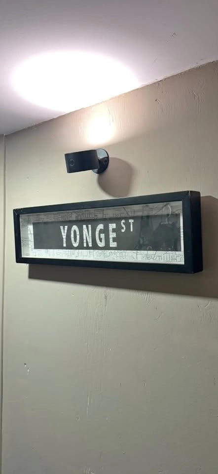 Framed Yonge St Sign
