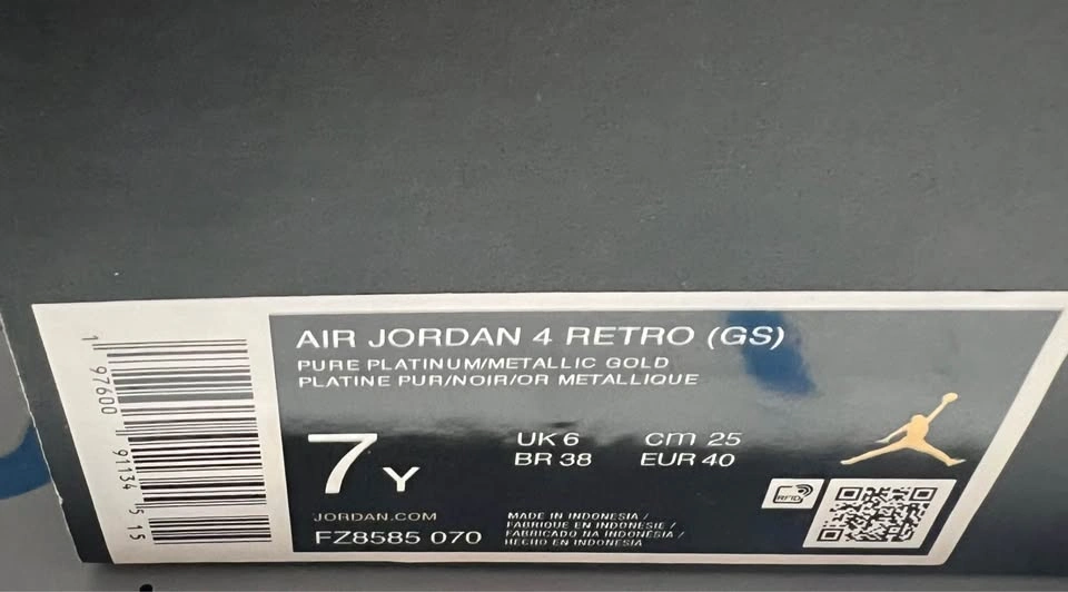 Jordan Air Jordan 4 Retro Metallic Gold - photo 5