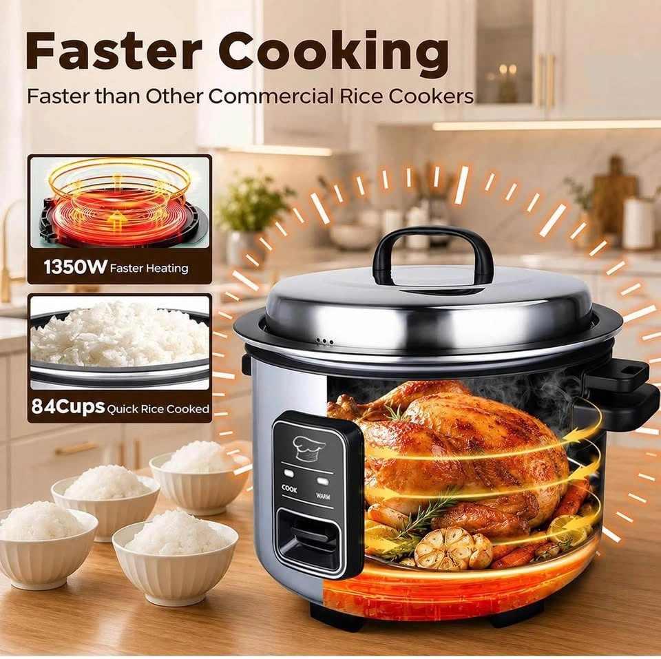 15L Commercial Rice Cooker 84 Cups for Restaurants - photo 3
