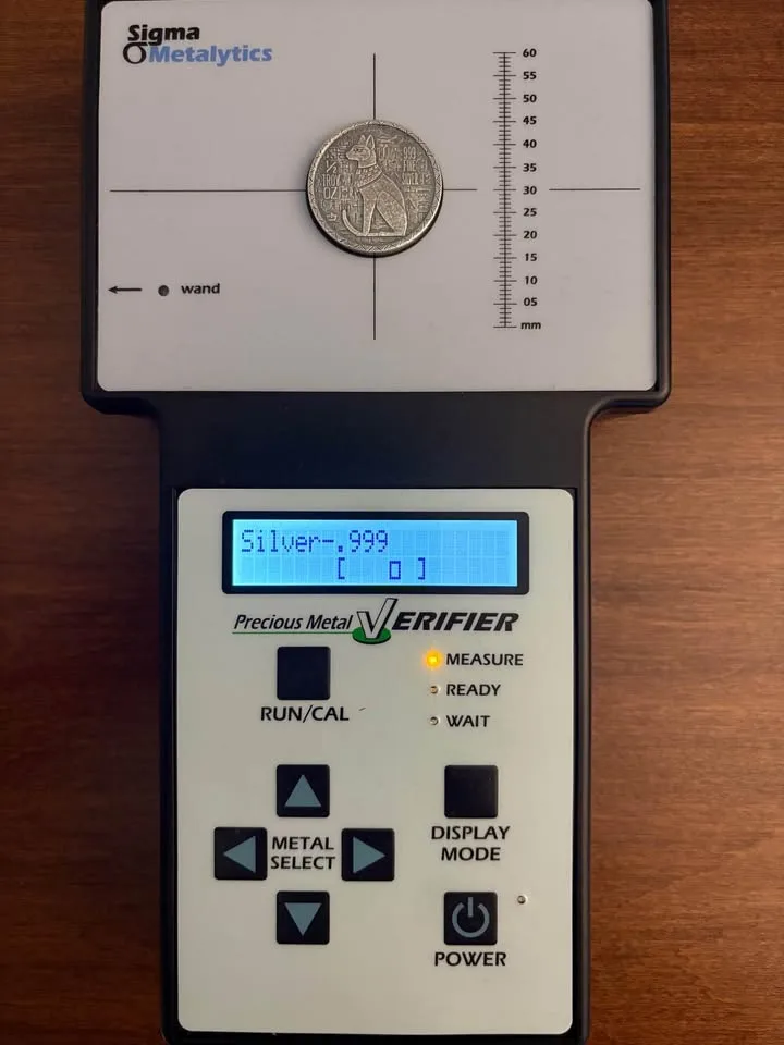 1/2 oz .999 fine silver Egyptian Cat Goddess “Bastet” round image indicator(5)