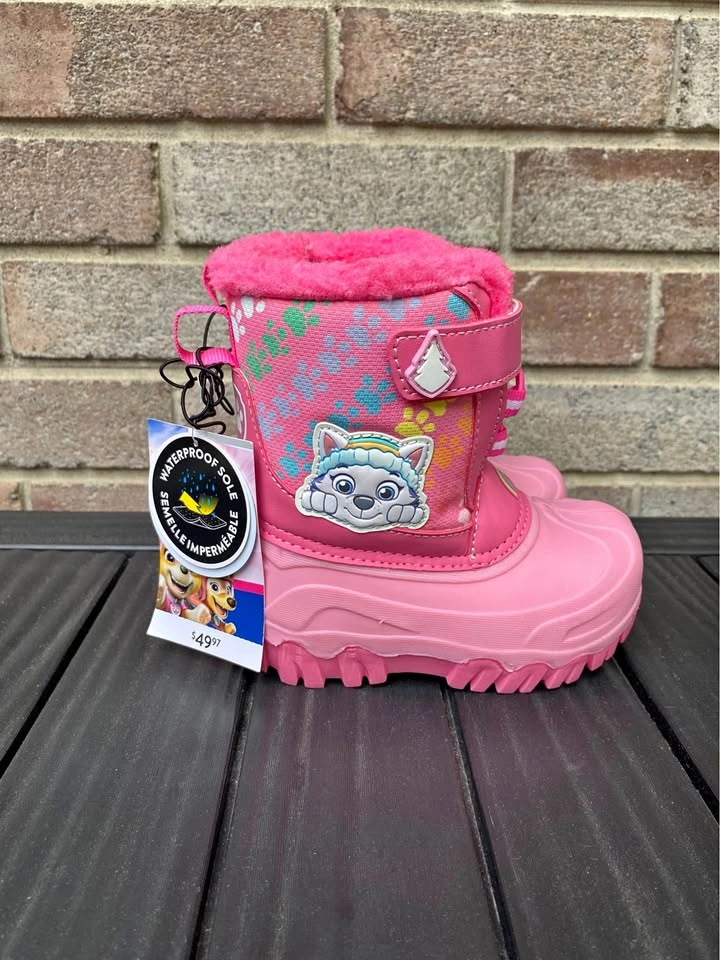 Paw Patrol Skye and Everest Winter Boots Size 6T